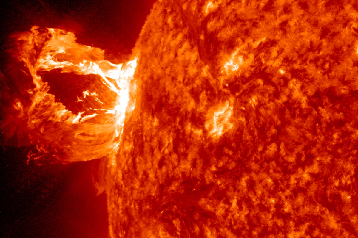 The Sun's magnetic field controls many phenomena, such as this solar flare seen by NASA's Solar Dynamics Observatory