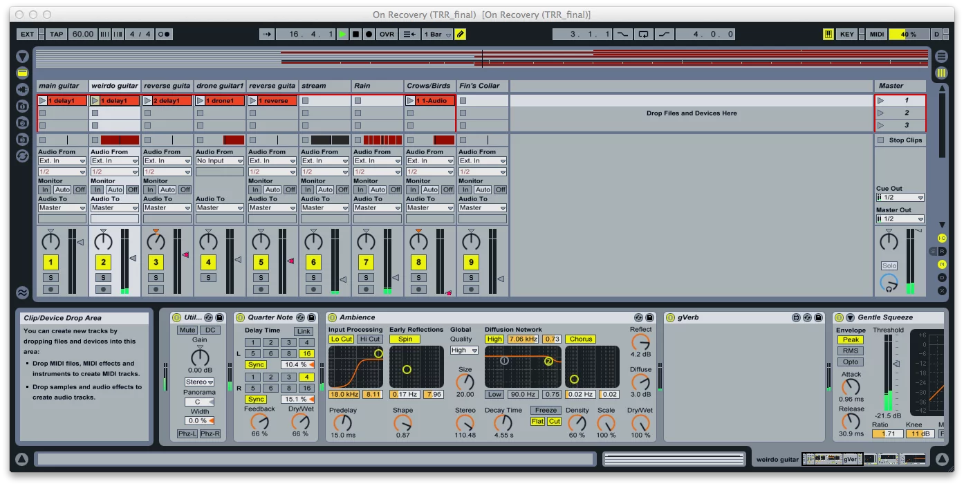 Launching clips in Ableton Live