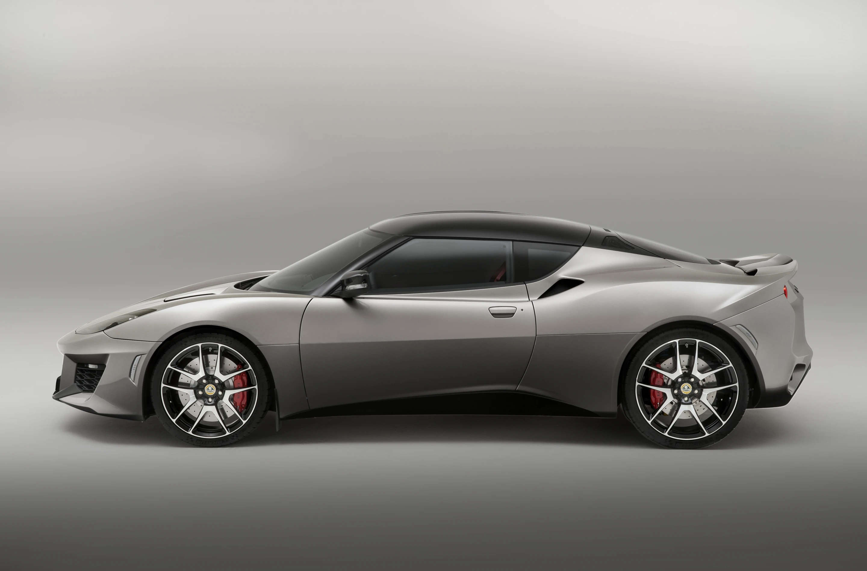 Side on, the changes to the new Evora 400 are hard to notice