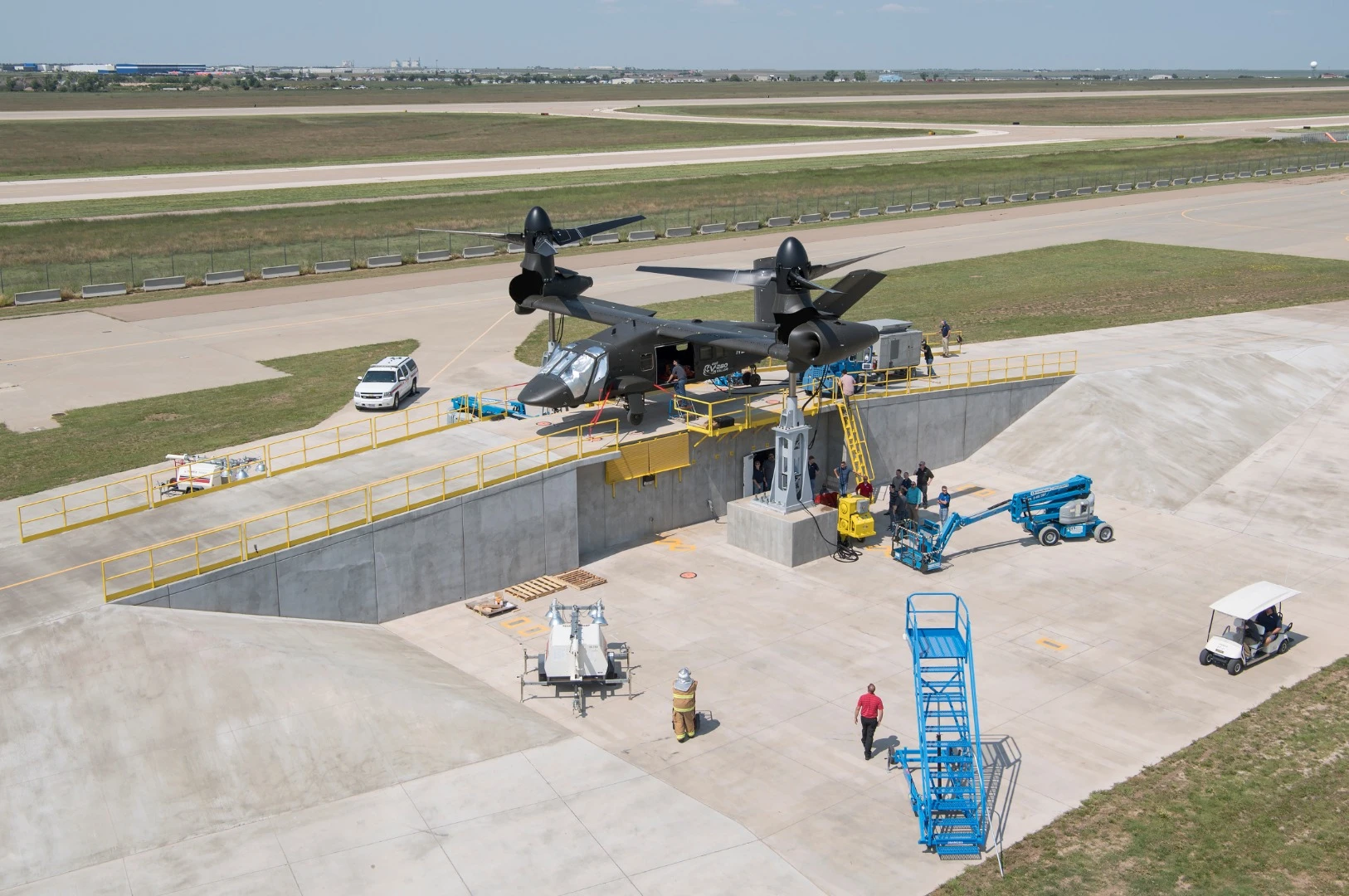 The V-280 Valor on its testbed