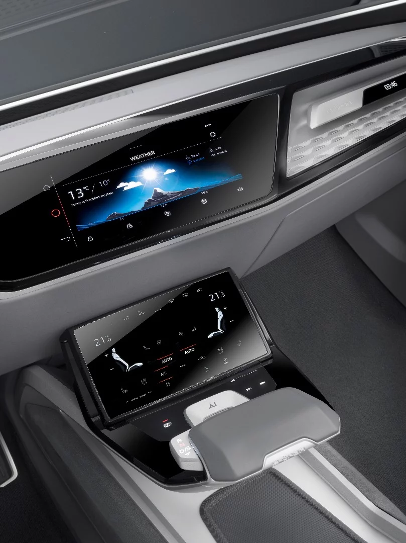 The touch-first interior of the Audi Elaine concept