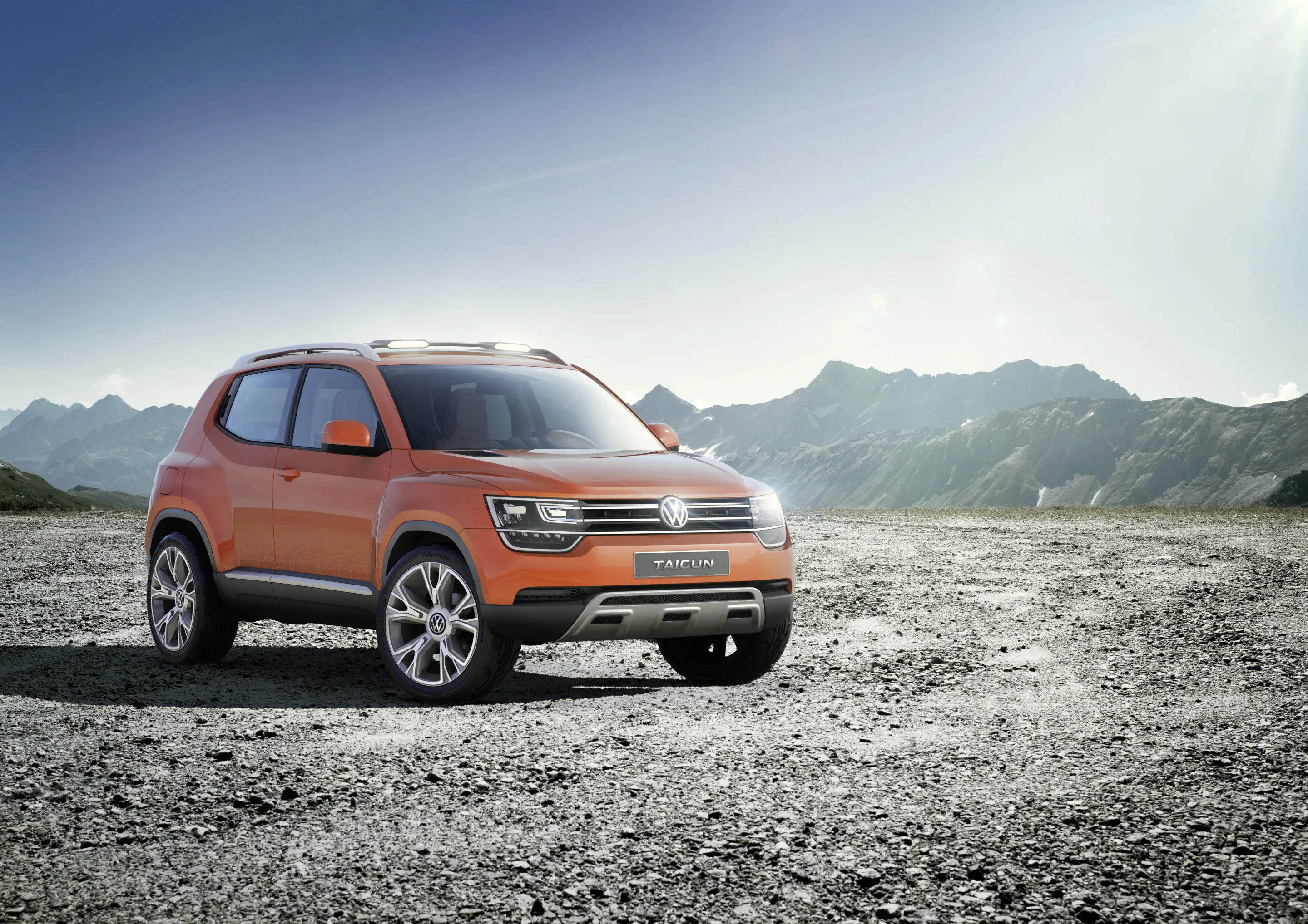 The second iteration of Volkswagen's Taigun compact SUV concept that debuted in New Delhi