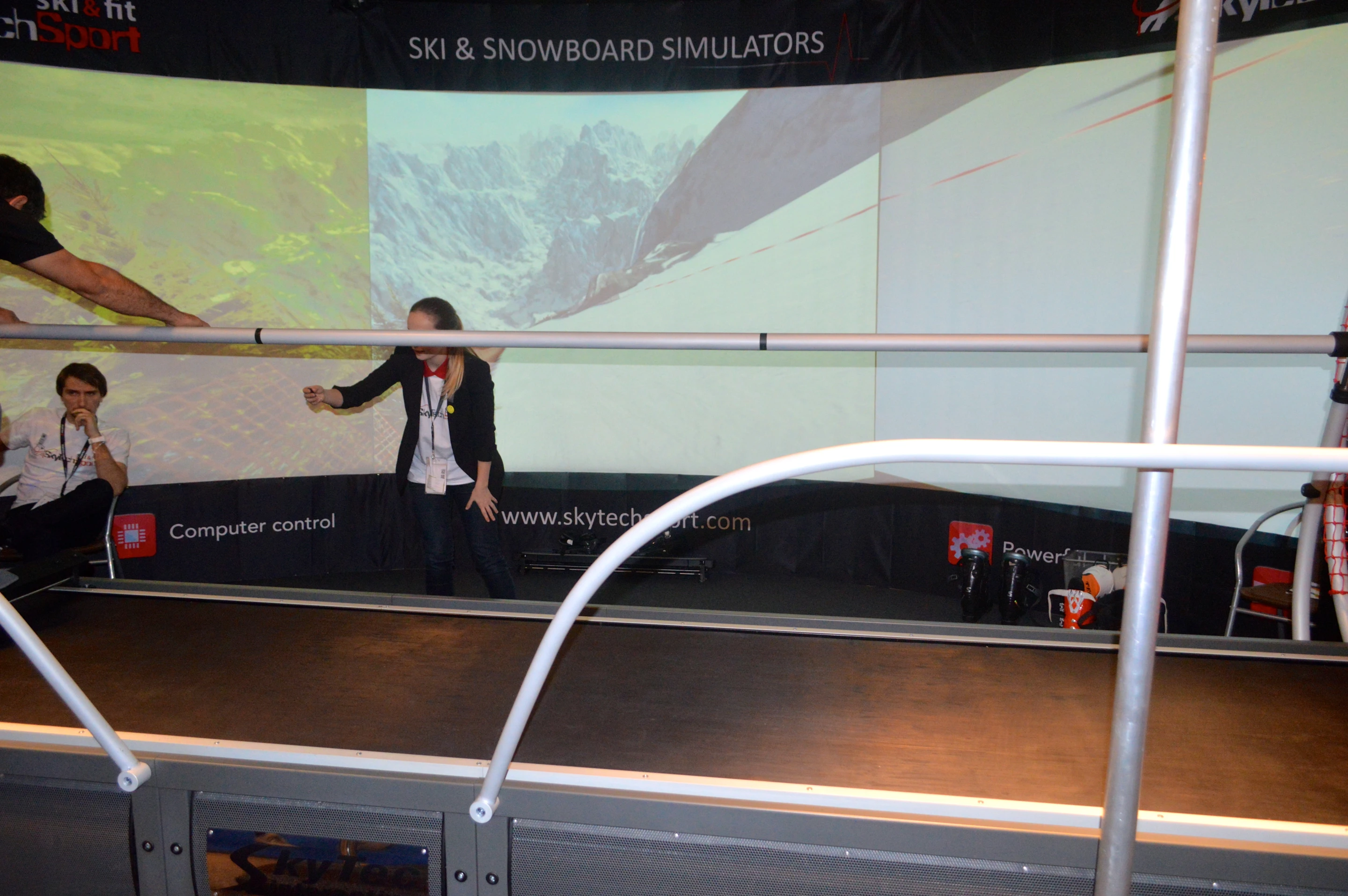 SkySportTech's latest simulator features the Olympic Downhill course