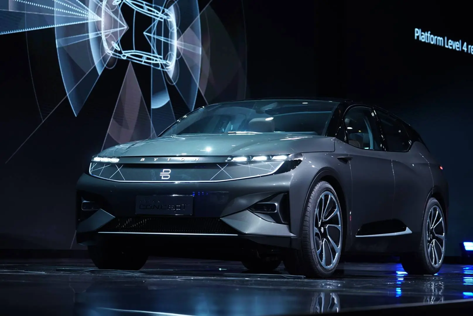 Previewed on this concept SUV, Byton's electric vehicle platform will underpin several different vehicles