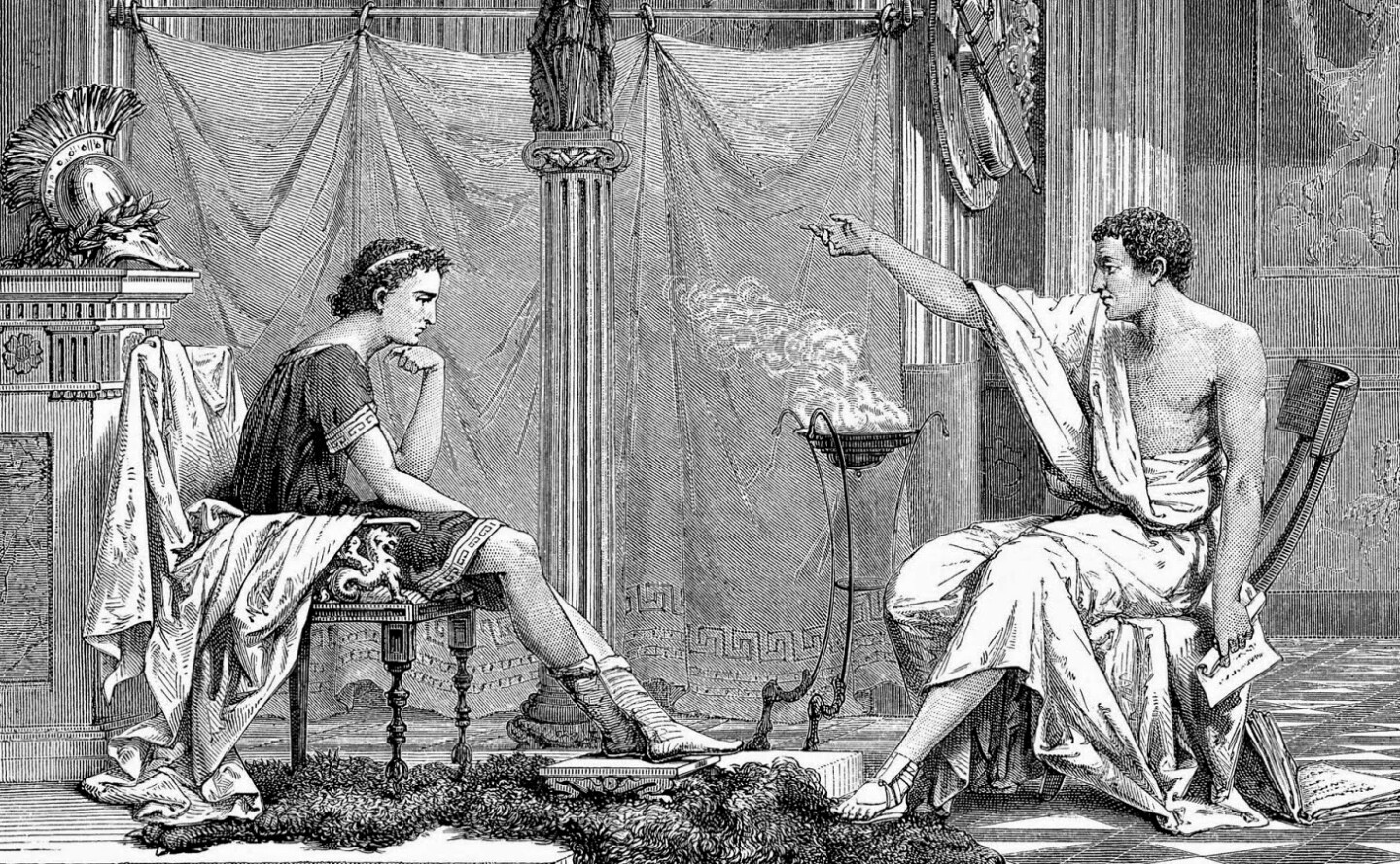 Aristotle was a great teacher, establishing a school at the Lyceum and influencing history not just through his writings and thought on so many subjects, but through his students, the most well-known being Alexander the Great, whom Aristotle taught for five years. Aristotle's other students included Aristoxenus, Dicaearchus, Demetrius of Phalerum, Eudemos of Rhodes, Harpalus, Hephaestion, Meno, Mnason of Phocis, Nicomachus, and Theophrastus.
