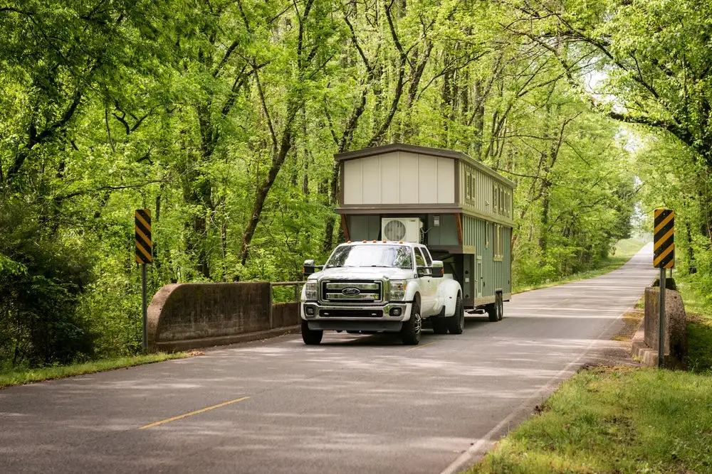 The Retreat has a road-legal width of 8.5 ft (2.5 m)
