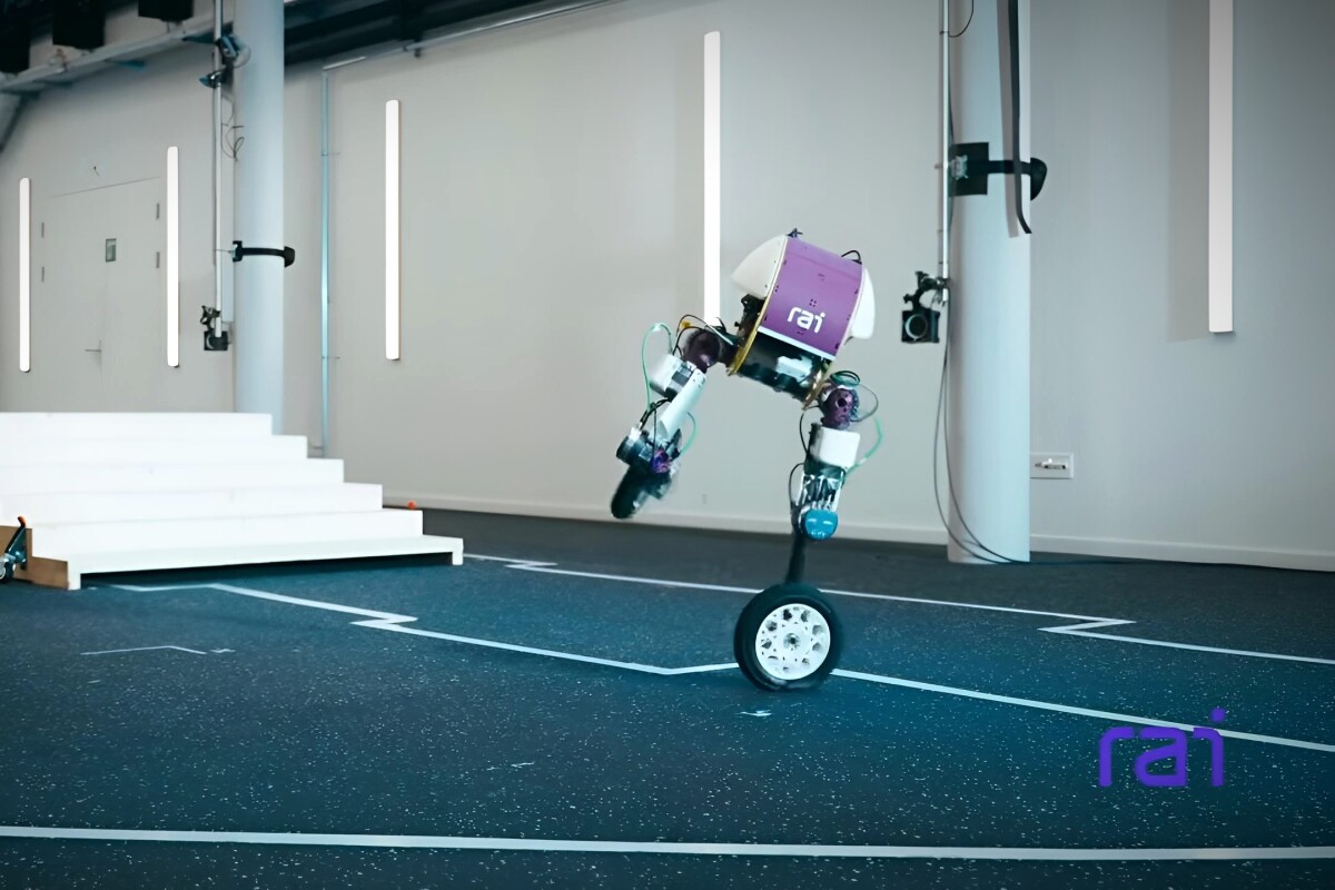 Robotic legs skate, climb stairs, and balance on one wheel in demo video