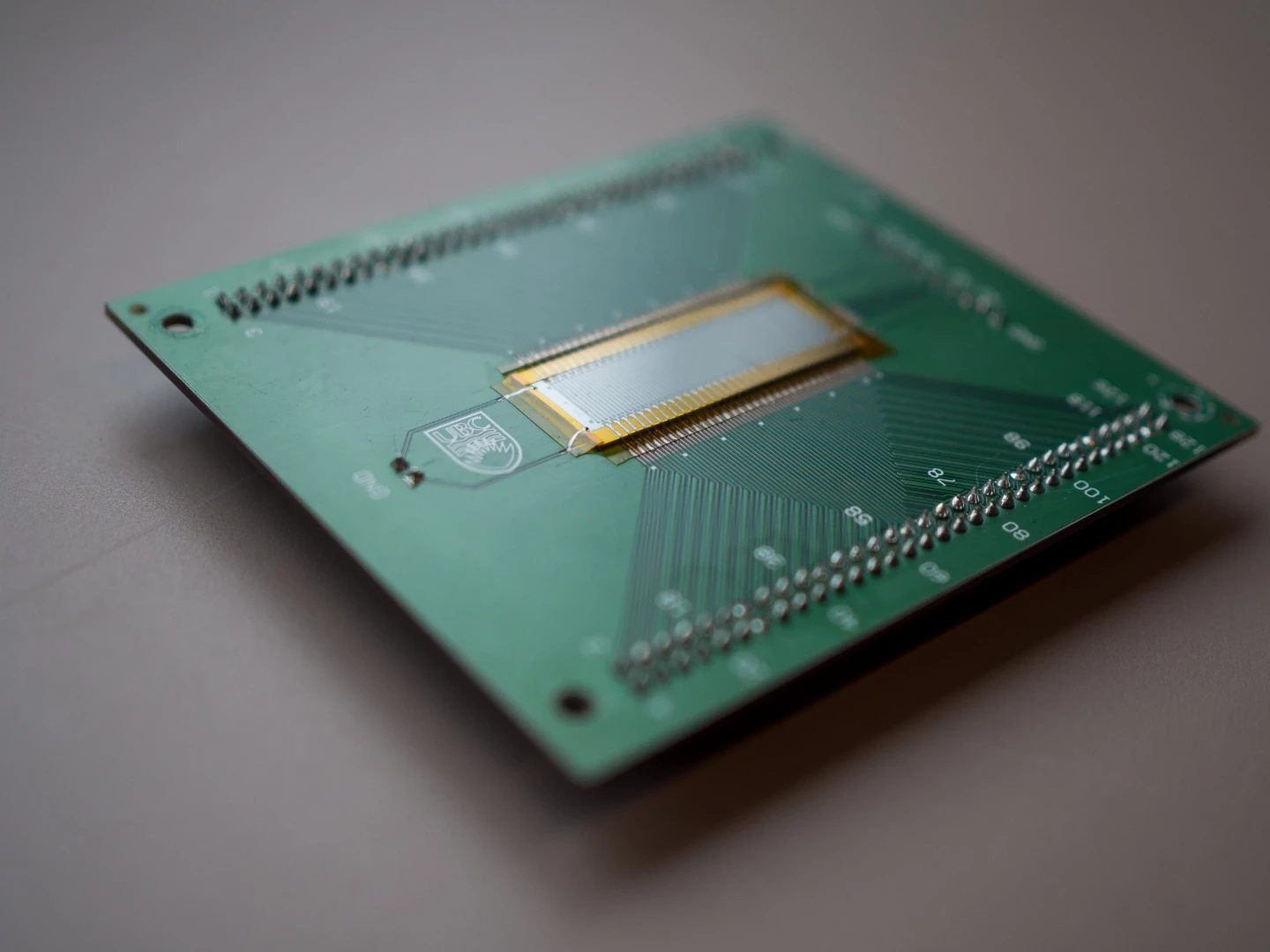 A prototype ultrasound device made by scientists at the University of British Columbia