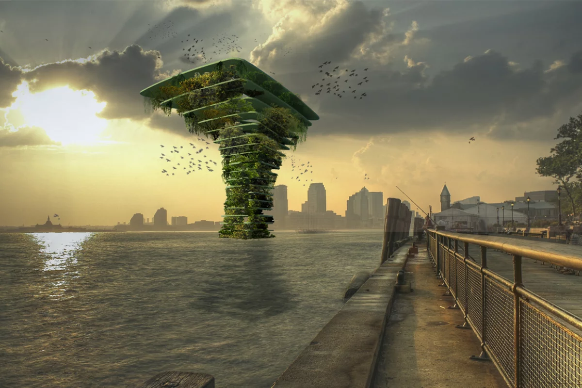 The spectacular Sea Tree concept is designed for flora and fauna where cities have no land left for animals or plants to thrive. The estimated cost is €1 million (US$1.18 million) and the entire structure is tethered to the sea bed by cables