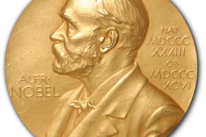 The Nobel Medal awaits Francois Englert and Peter Higgs, winners of the 2013 Nobel Prize in Physics (Photo: Jonathunder)