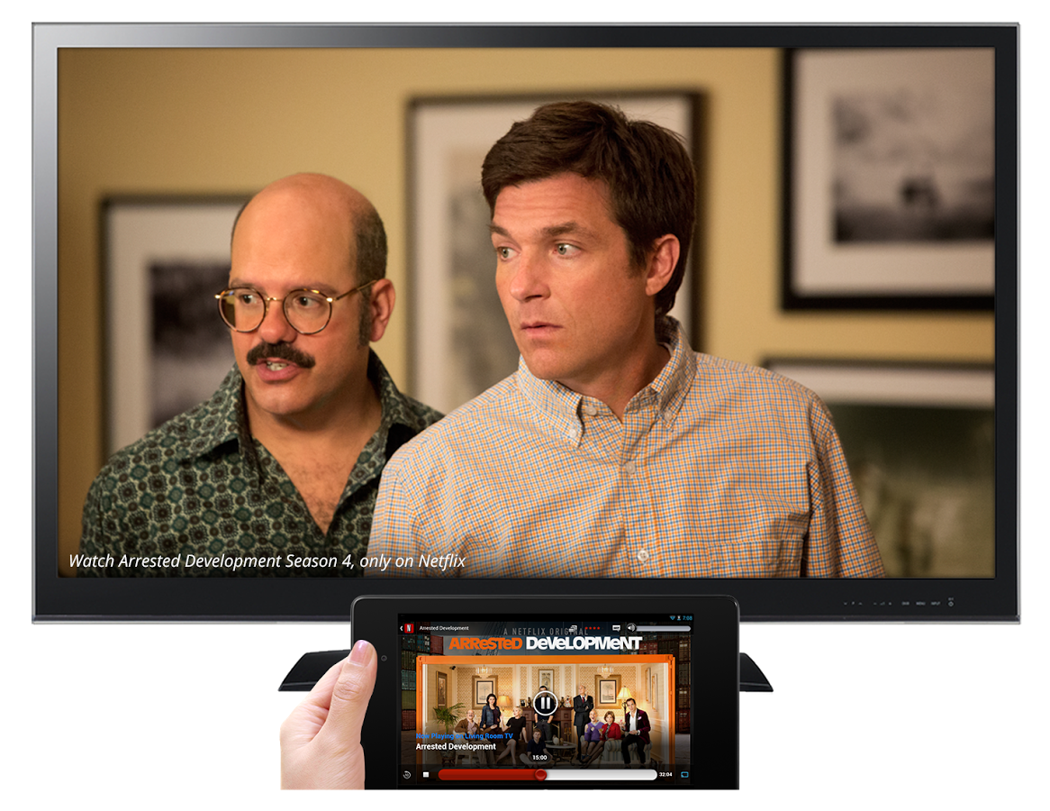 The only non-Google service that Chromecast currently works with is Netflix