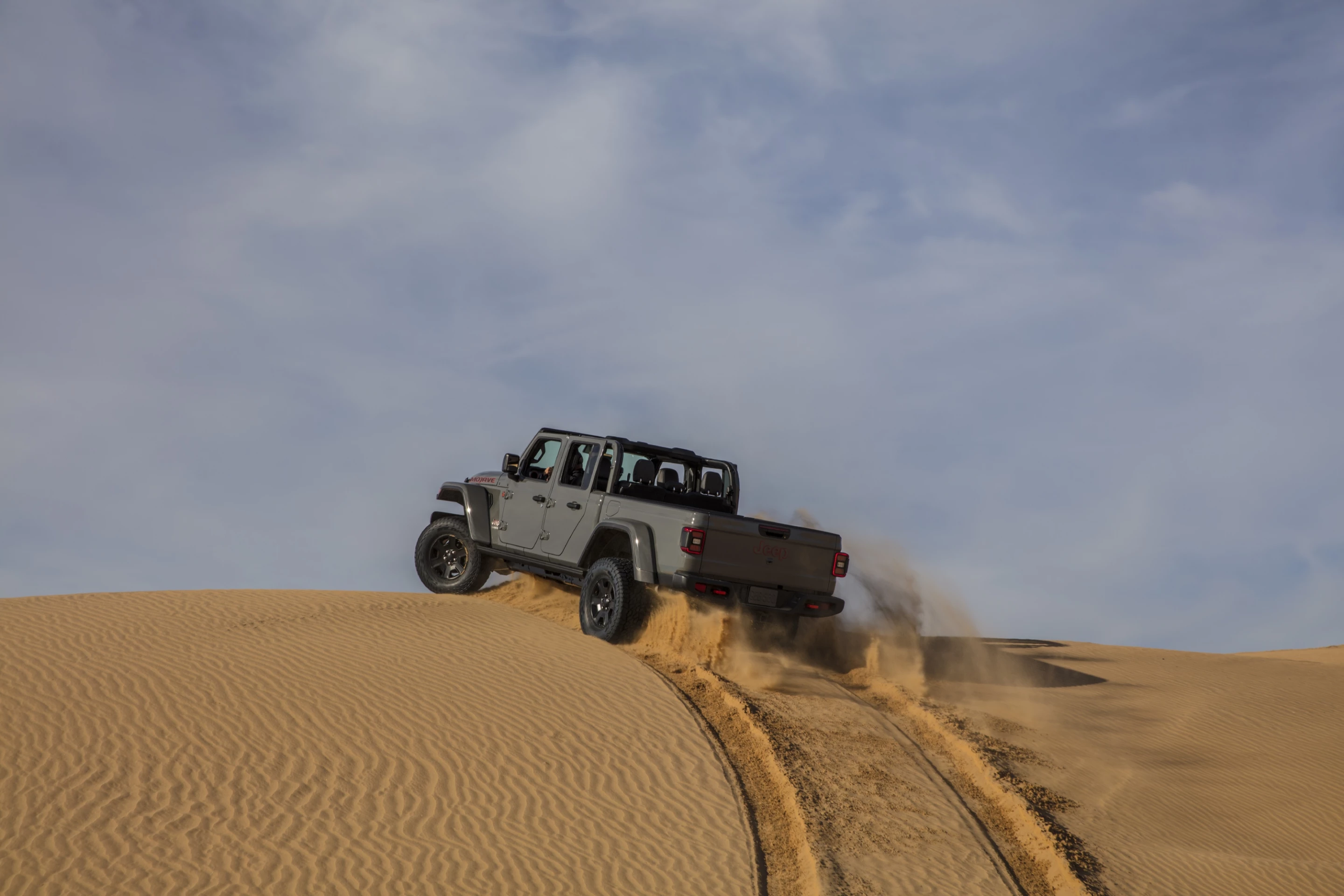 Dune climbing is a staple in desert off-road and the Jeep Gladiator Mojave is made for it
