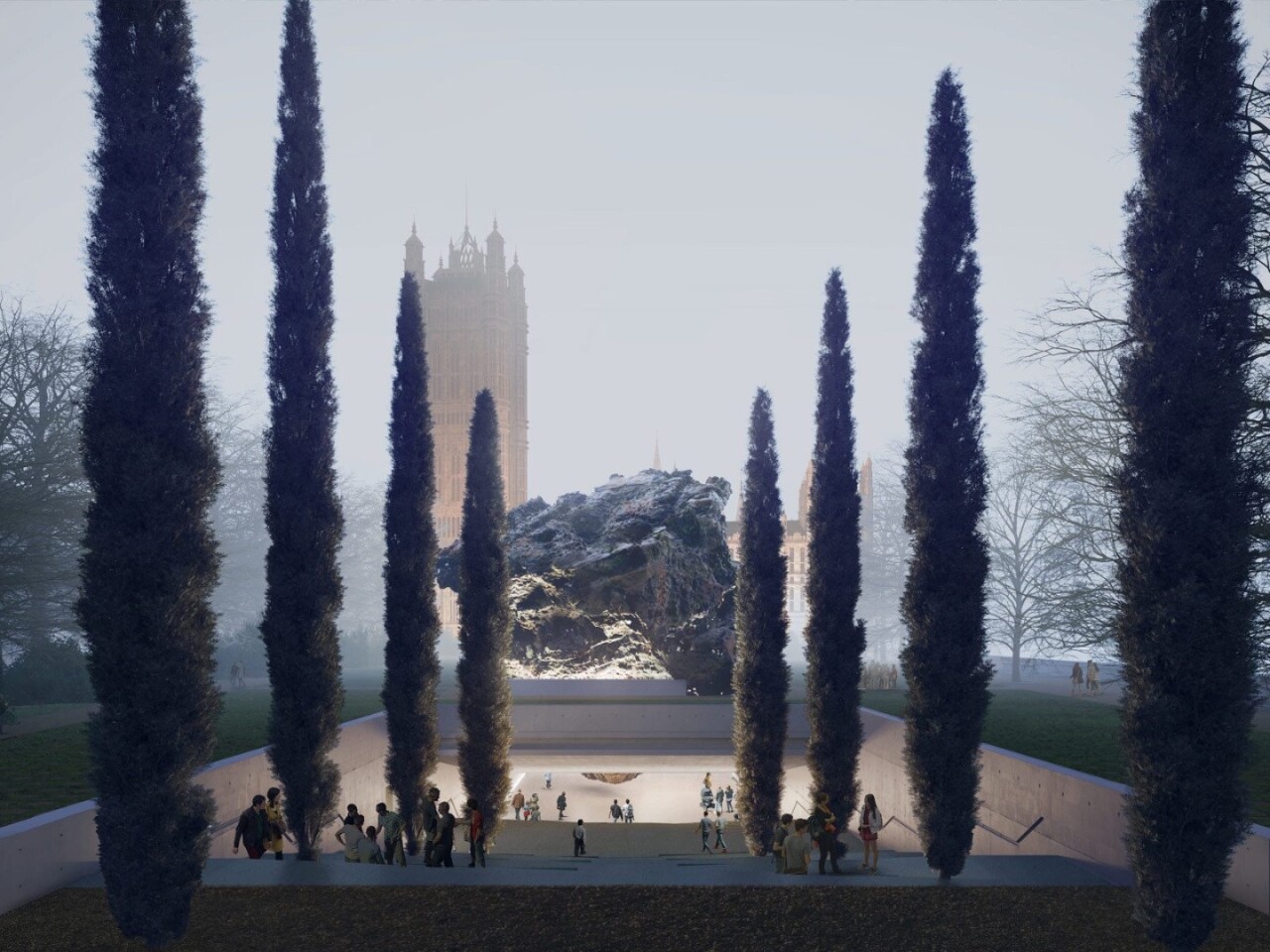 A different perspective on the proposal from Anish Kapoor and Zaha Hadid Architects