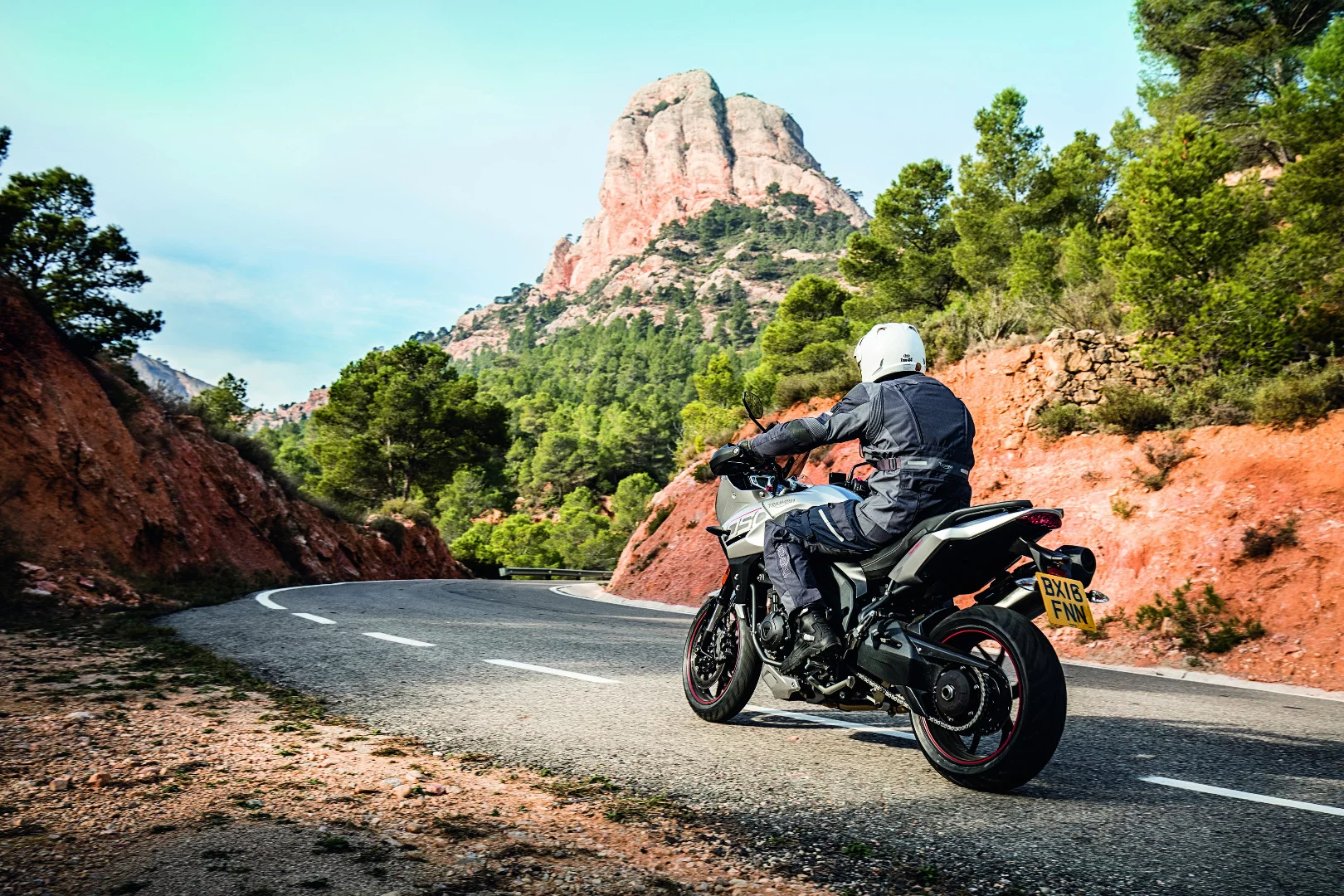 The 2016 Triumph Tiger Sport in action