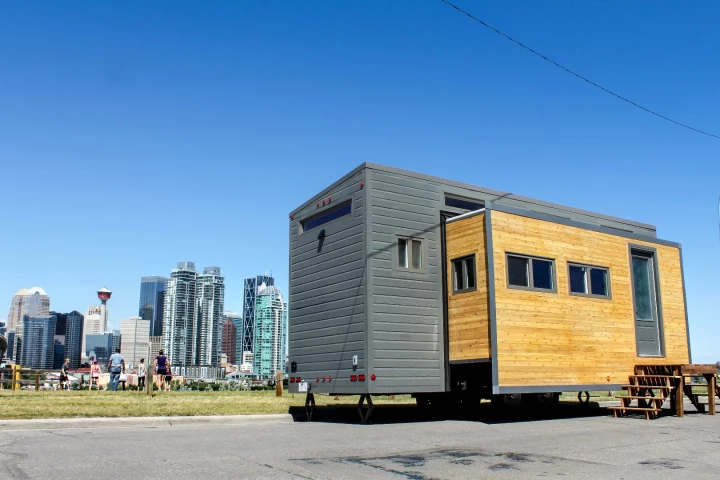 The Aurora can optionally run off-the-grid with a solar power and composting toilet setup