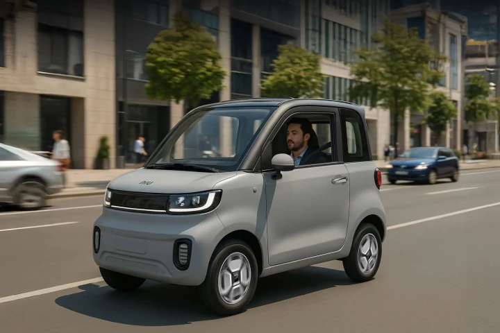 Built for city life: The NIUMM micro-EV is designed to "glide through traffic and fit into tight spaces with ease"