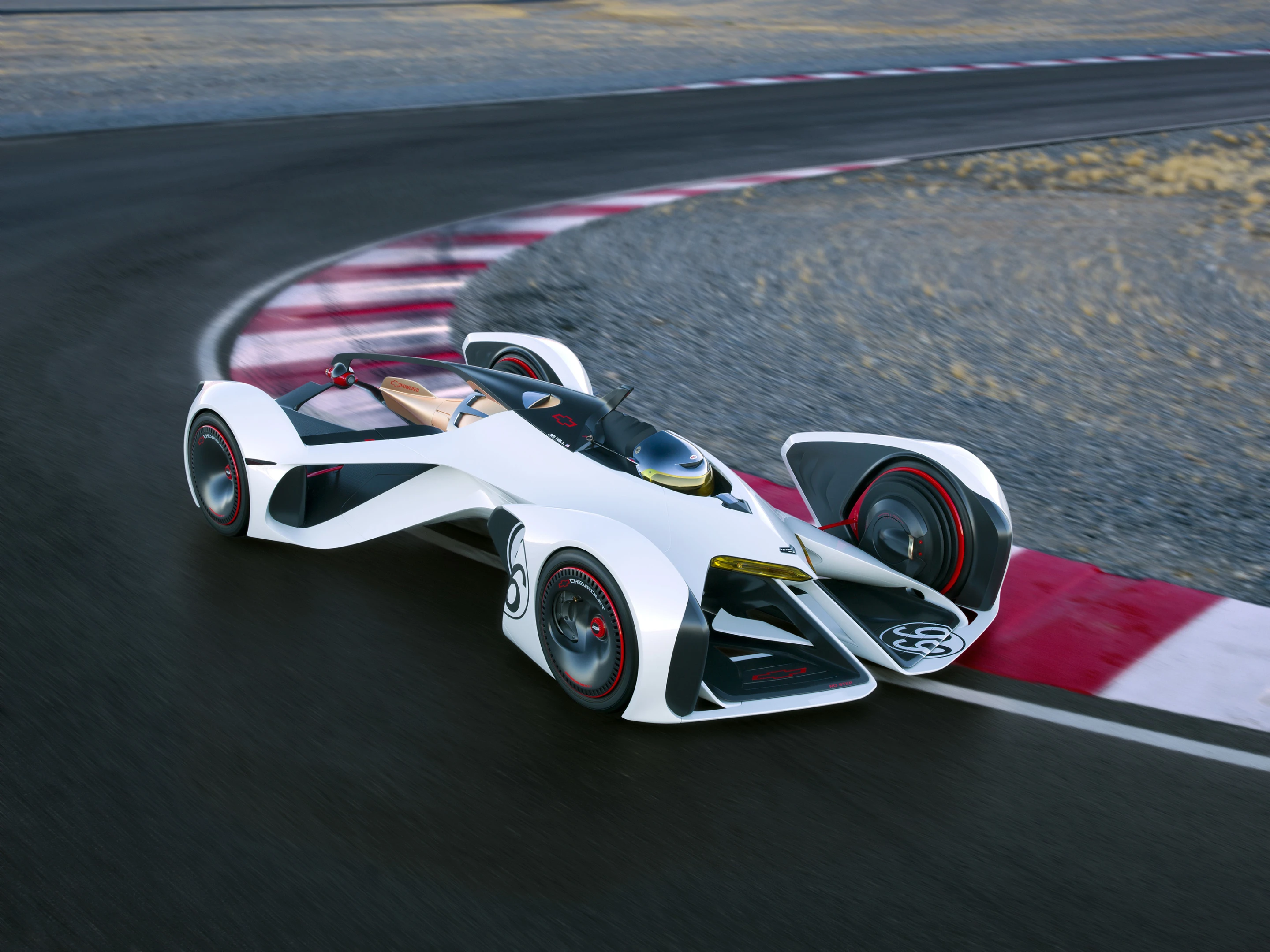 Chevy says the 2X's light footprint and ample downforce combine for crisp cornering (Photo: General Motors)