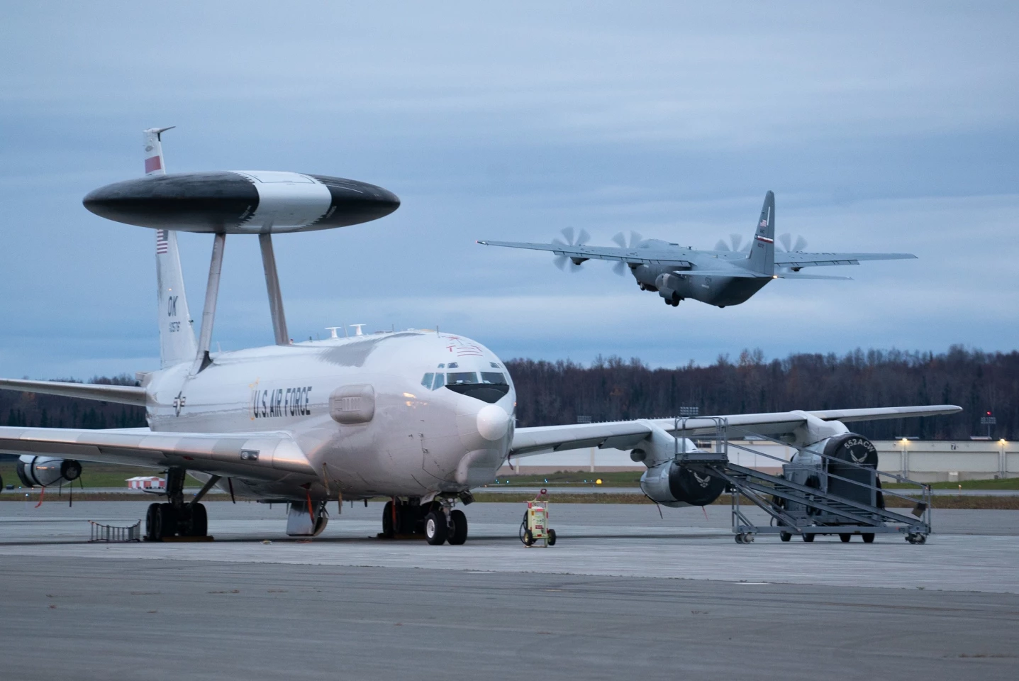 A US Air Force E-3 AWACS