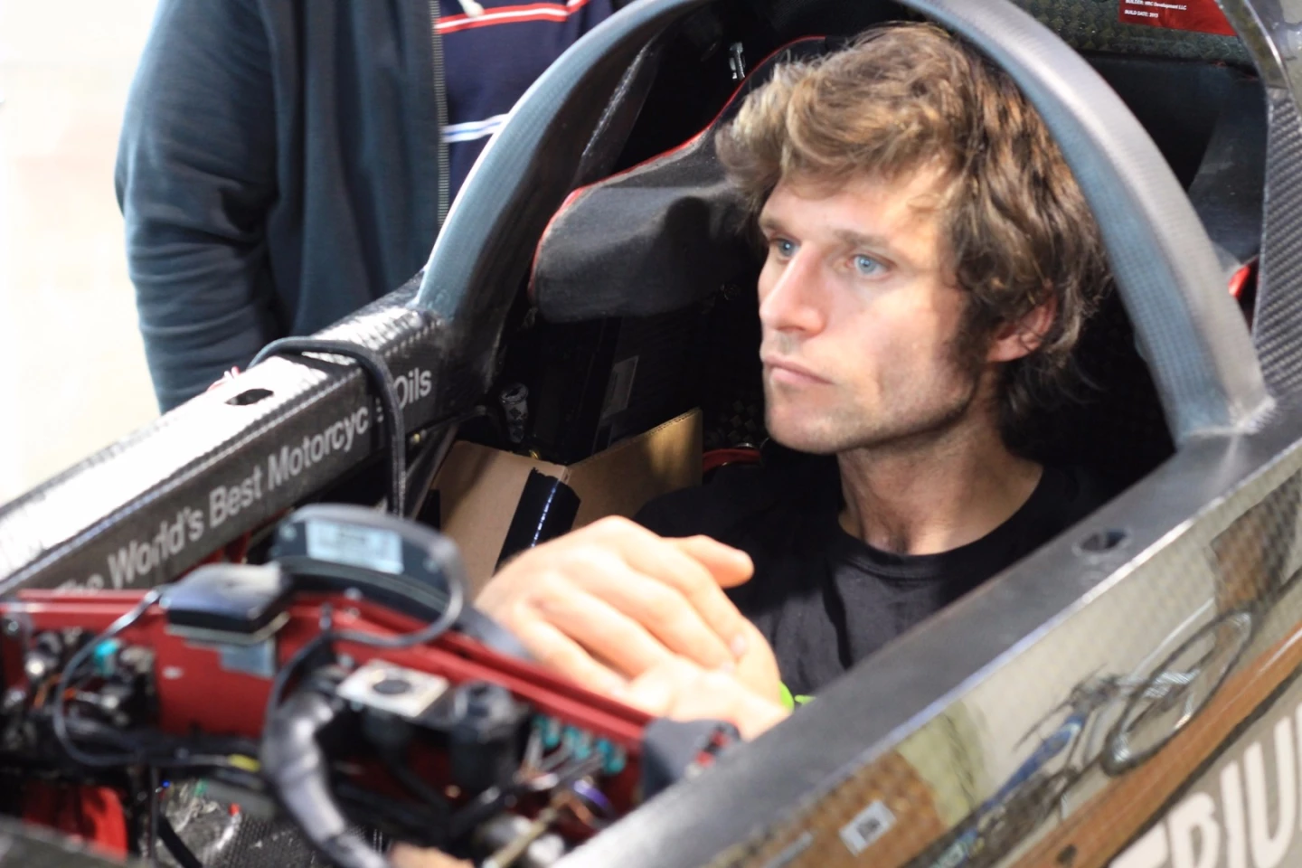 The Triumph Infor Rocket Streamliner will be piloted by Guy Martin