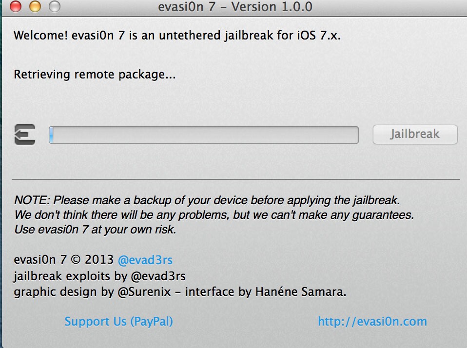 After hitting "jailbreak," most of the process is automated from that point on