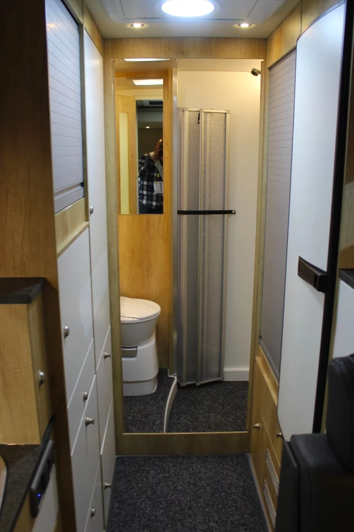 As soon as you step inside, you notice the Avanti H Plus floor plan is a little different, with its rear bathroom