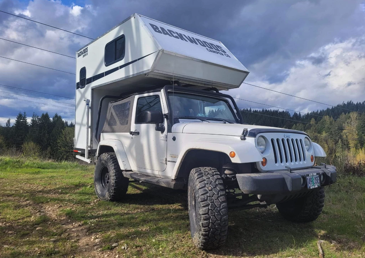 At 500 lb to start, the Backwoods is designed to be a lightweight camping solution for small or large SUVs
