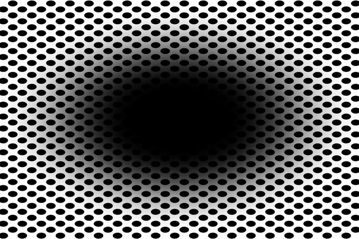 The illusion "works" on approximately 86 percent of people who view it