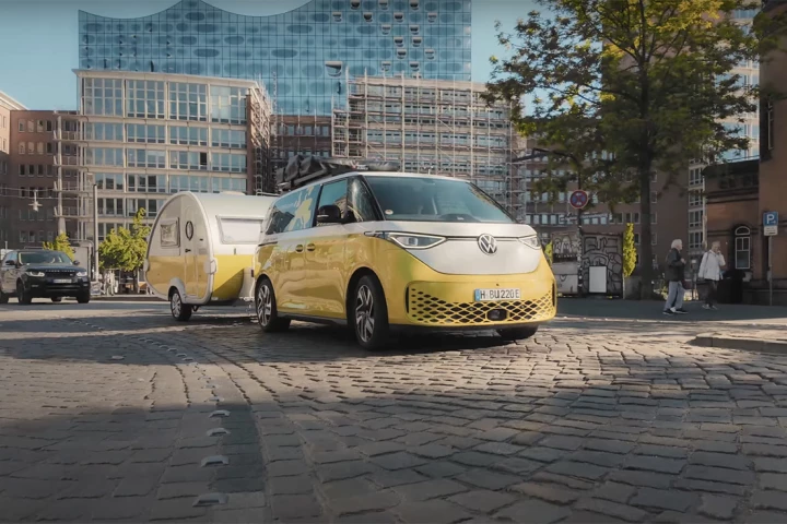 Volkswagen has a real matching ID. Buzz and teardrop setup to complement to the tiny one