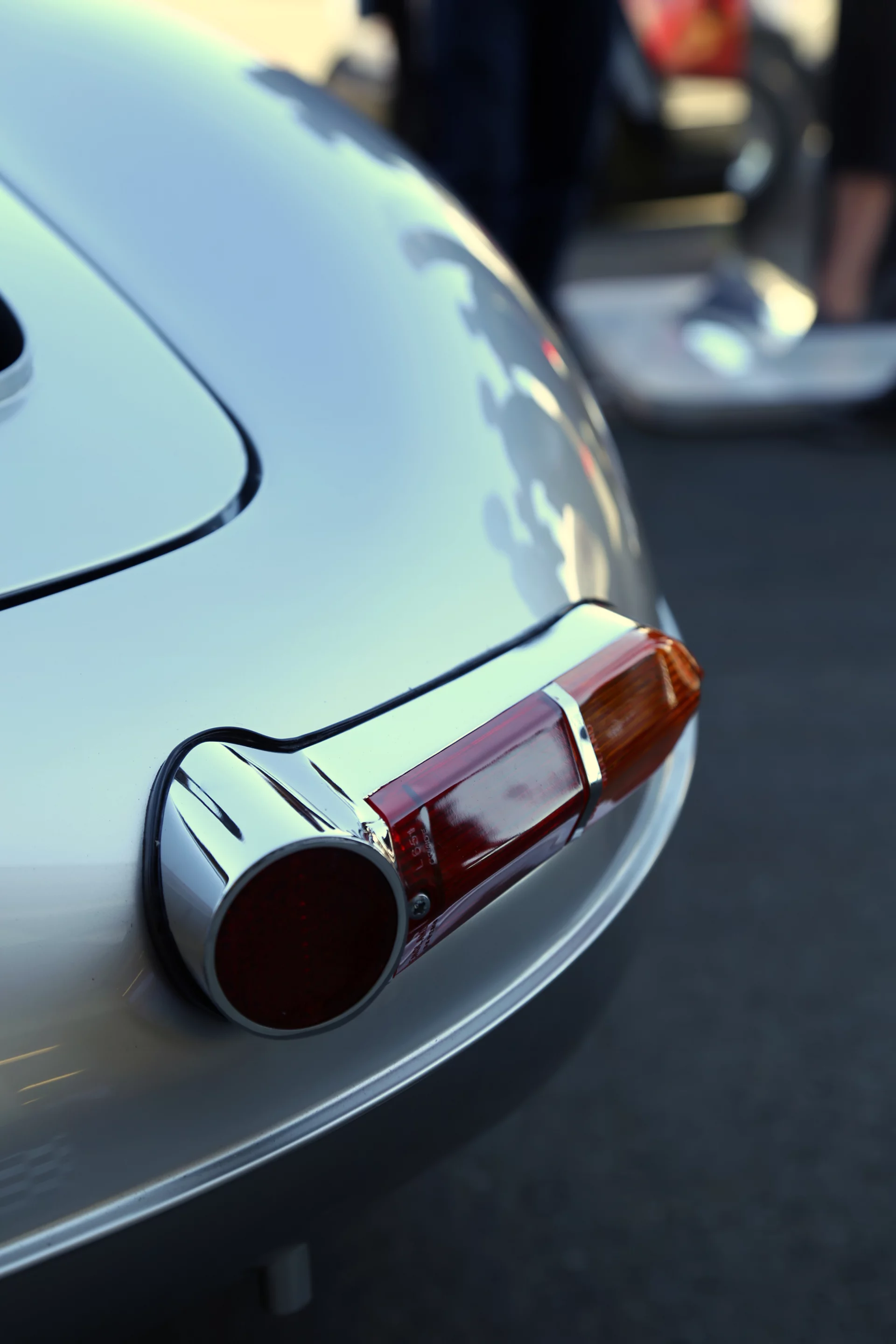 The E-type's signature taillights made it into the design (Photo: Angus MacKenzie/Gizmag.com)
