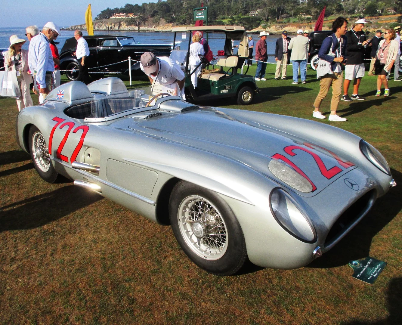 1955 Mercedes-Benz 300SLR at Pebble Beach.
