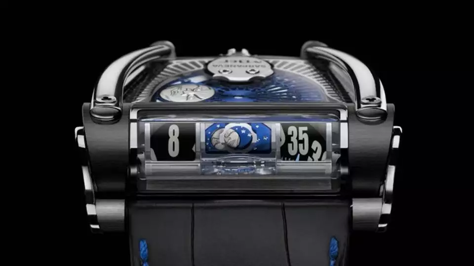 The MoonMachine 2 with a projected moonphase display