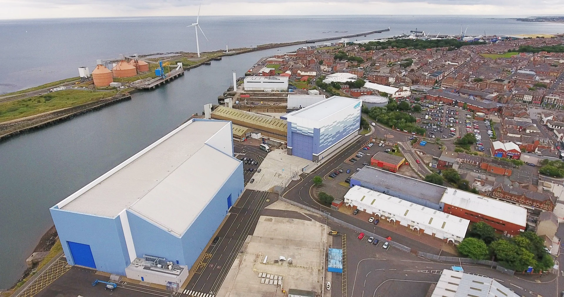 ORE Catapult’s 15-megawatt wind turbine power train test facility, located in Blyth, Northumberland