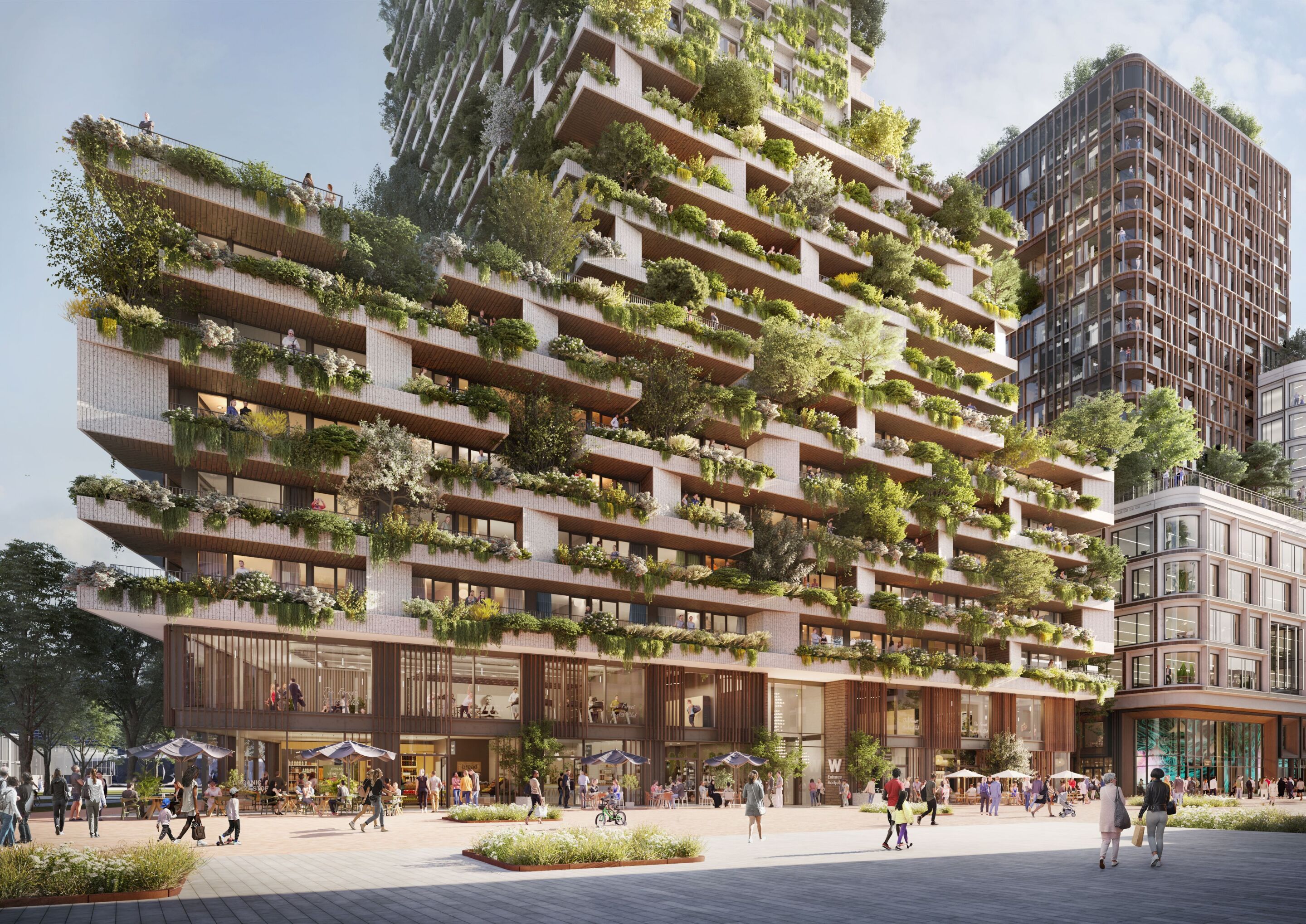 The Wonderwoods Vertical Forest is under construction in Utrecht, the Netherlands