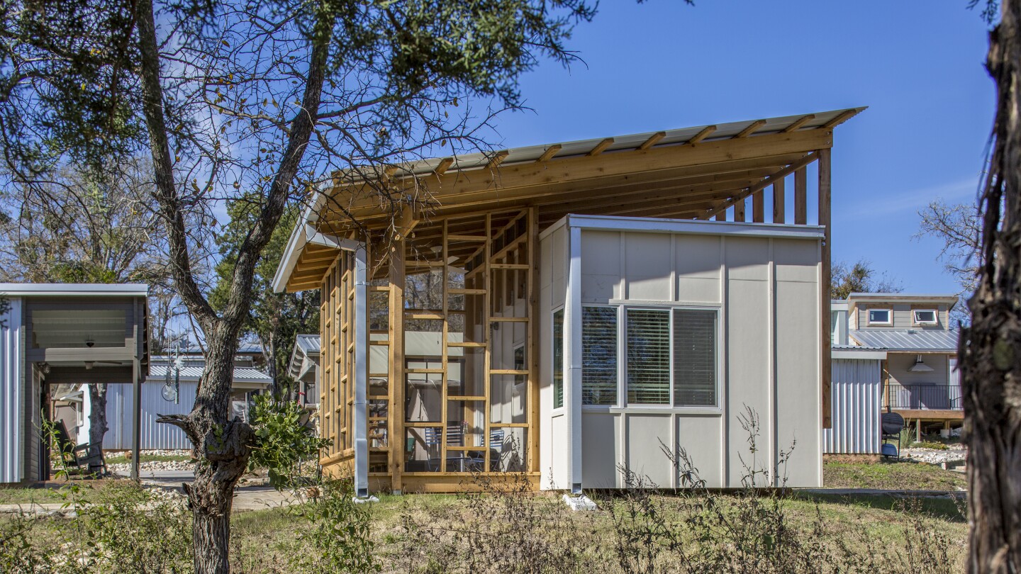 Community First! Village Micro House #710 was designed by McKinney York Architects. The tiny house is a winner in Category One, which recognizes projects that cost up to $150,000 to build