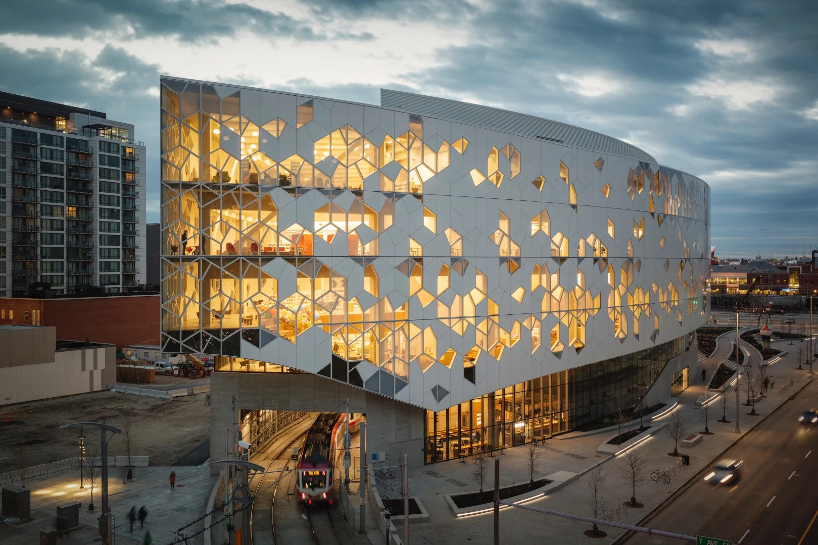 The total cost for Calgary Central Library came in at CAD 245 million (roughly US$187 million)