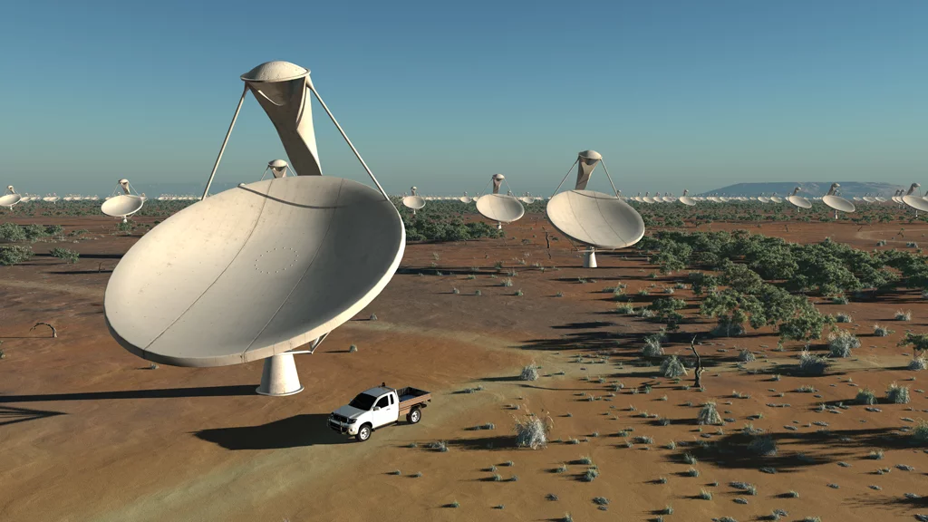 The Square Kilometer Array (SKA) will be shared between Australia and South Africa (Image: SKA Organisation/Swinburne Astronomy Productions)