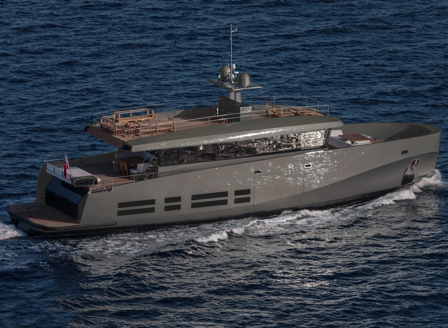 The boat is 26 m long