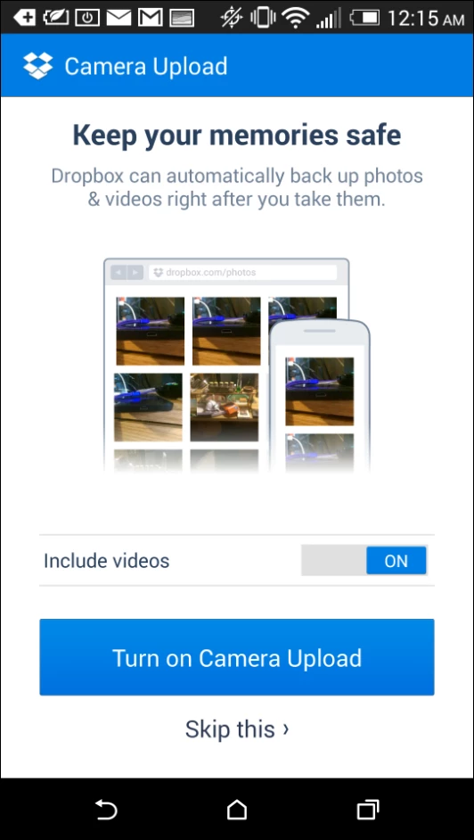 OneDrive for Android offers 3 GB of extra space