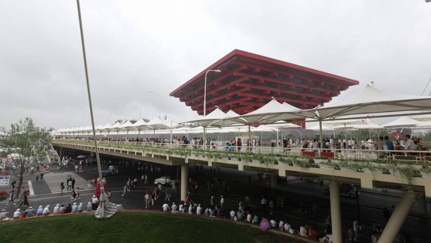 The massive Expo 2010 site