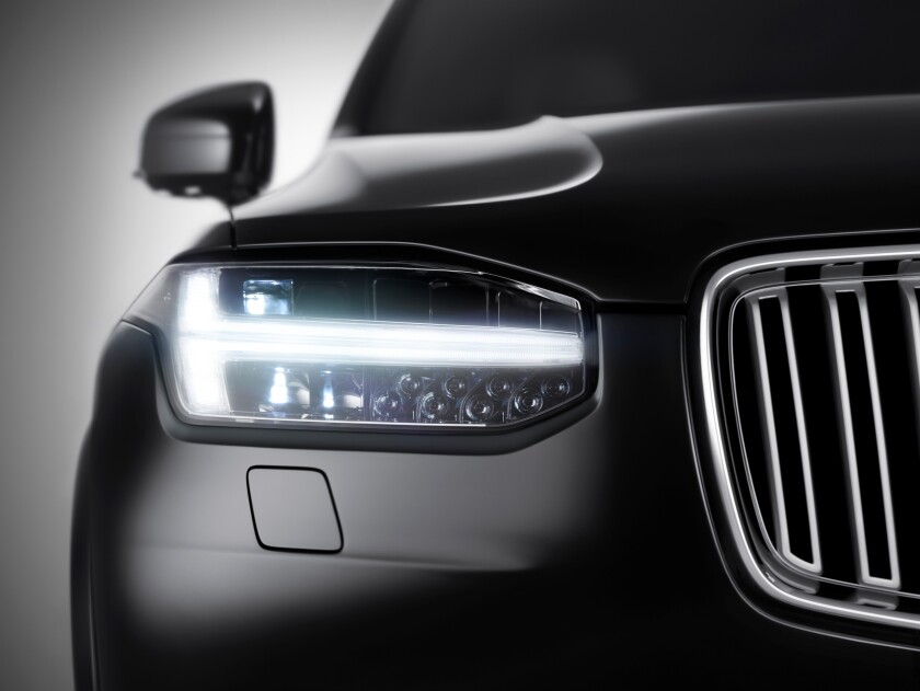 Volvo's designers claim the XC90's headlights evoke "Thor's Hammer"