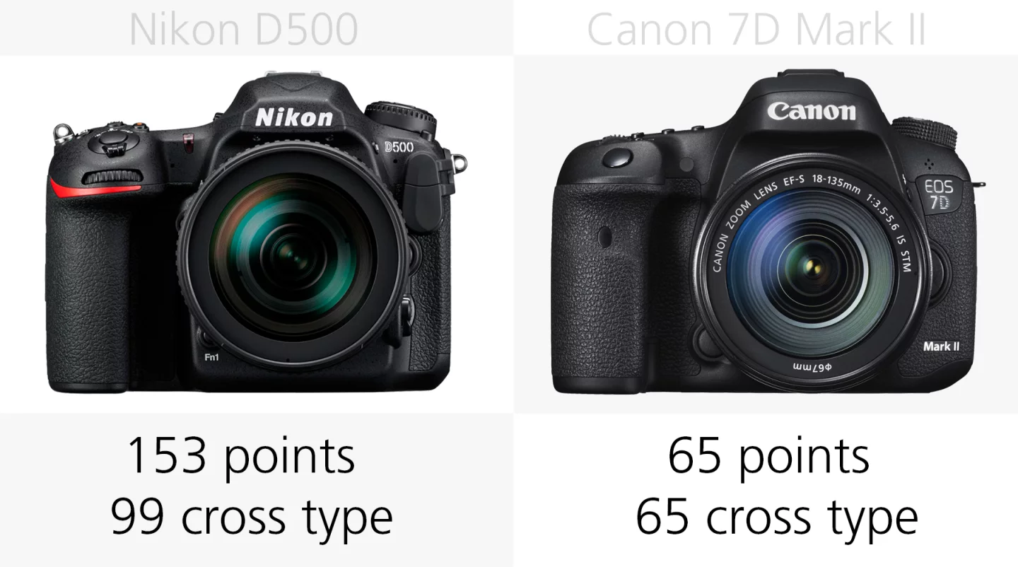 Autofocus comparison of the Nikon D500 and Canon 7D Mark II