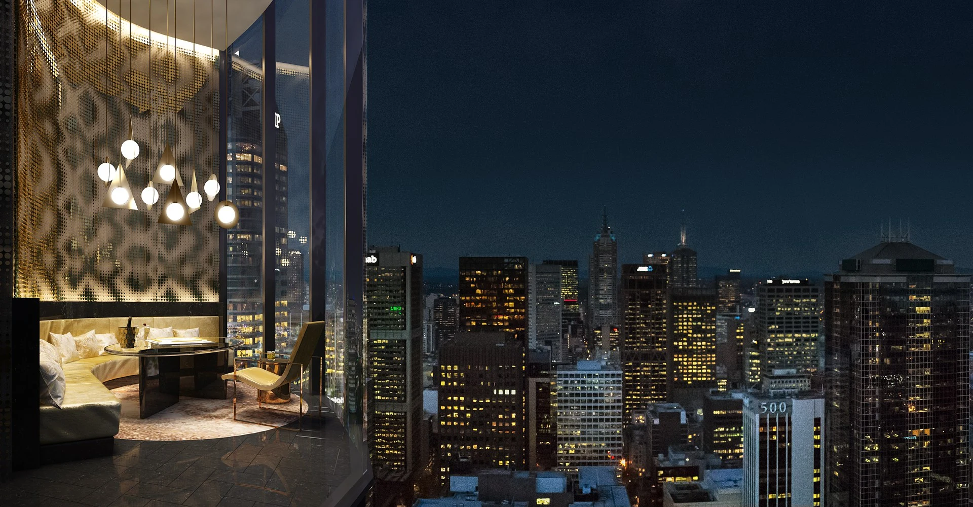 The apartments and common areas inside Melbourne's Premeir Tower will be full of chocolate, champagne, bronze and gold colors, inspired by Beyoncé's skin tones and theatre performances