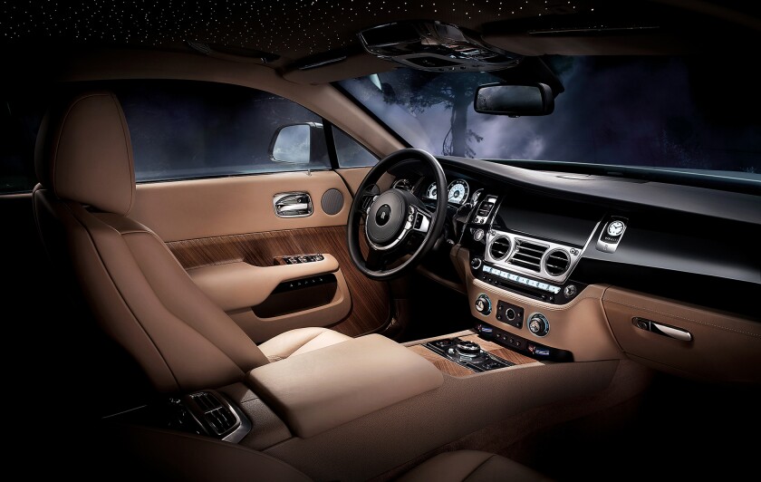 The Rolls Royce Wraith interior
