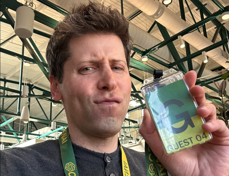 OpenAI co-founder and recently fired CEO Sam Altman returns to the office wearing a guest pass for the "first and last time" as he attempts to negotiate his reinstatement