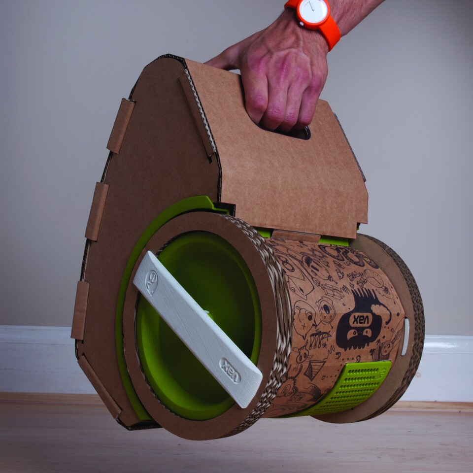 Vax unveils a prototype vacuum cleaner made from cardboard