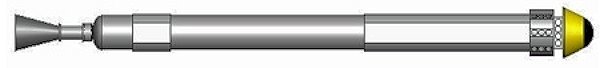 Interorbital Systems' Common Propulsion Module, having a thrust of 6000 pounds using storable liquid fuel and oxidizer
