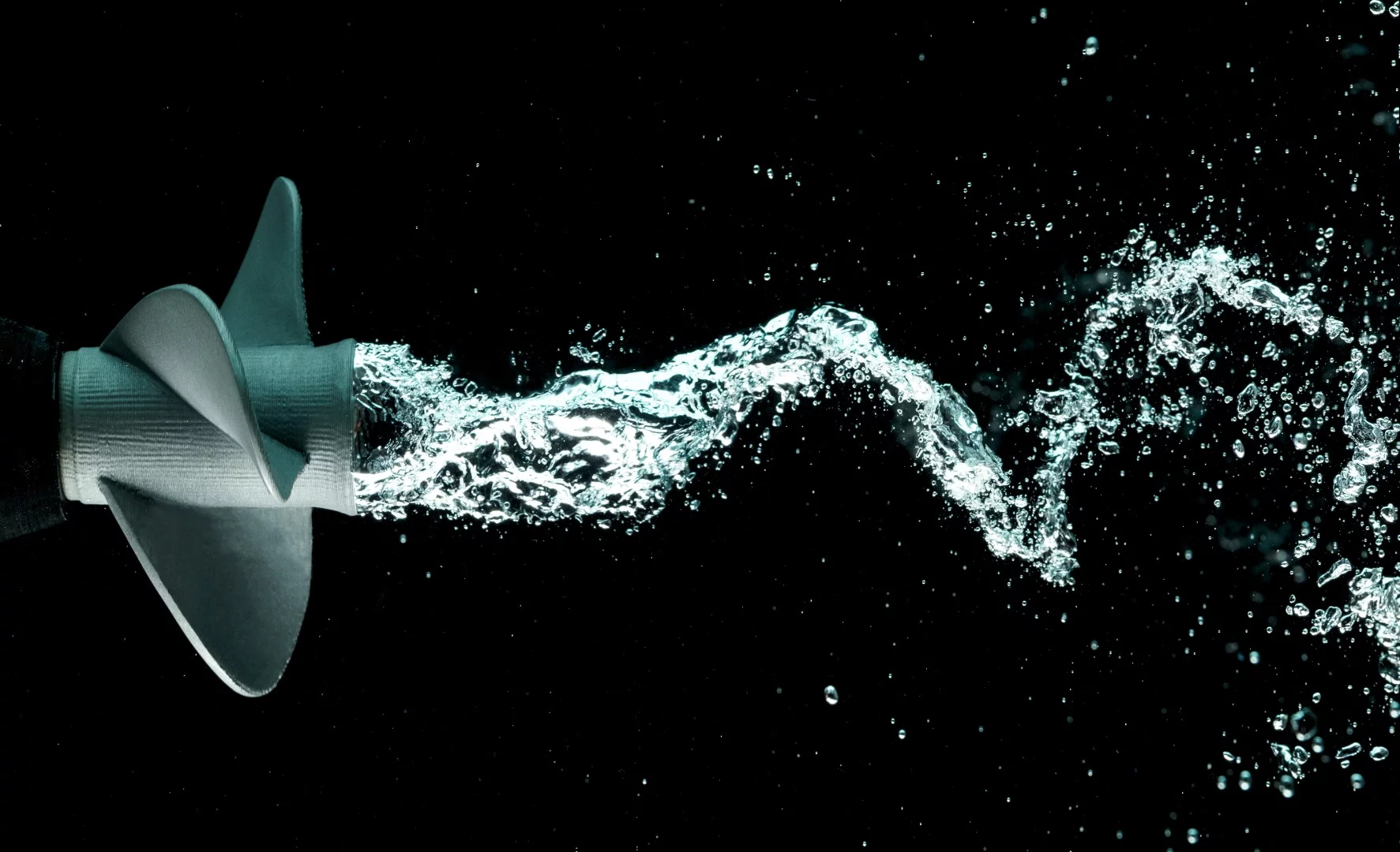 Complex metal propeller, coarsely prototyped in the Desktop Metal studio system