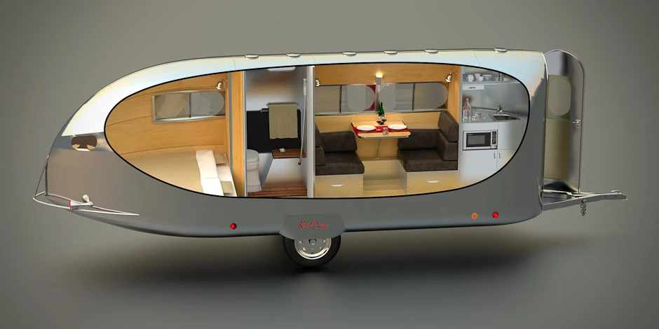 The Bowlus Road Chief cutaway