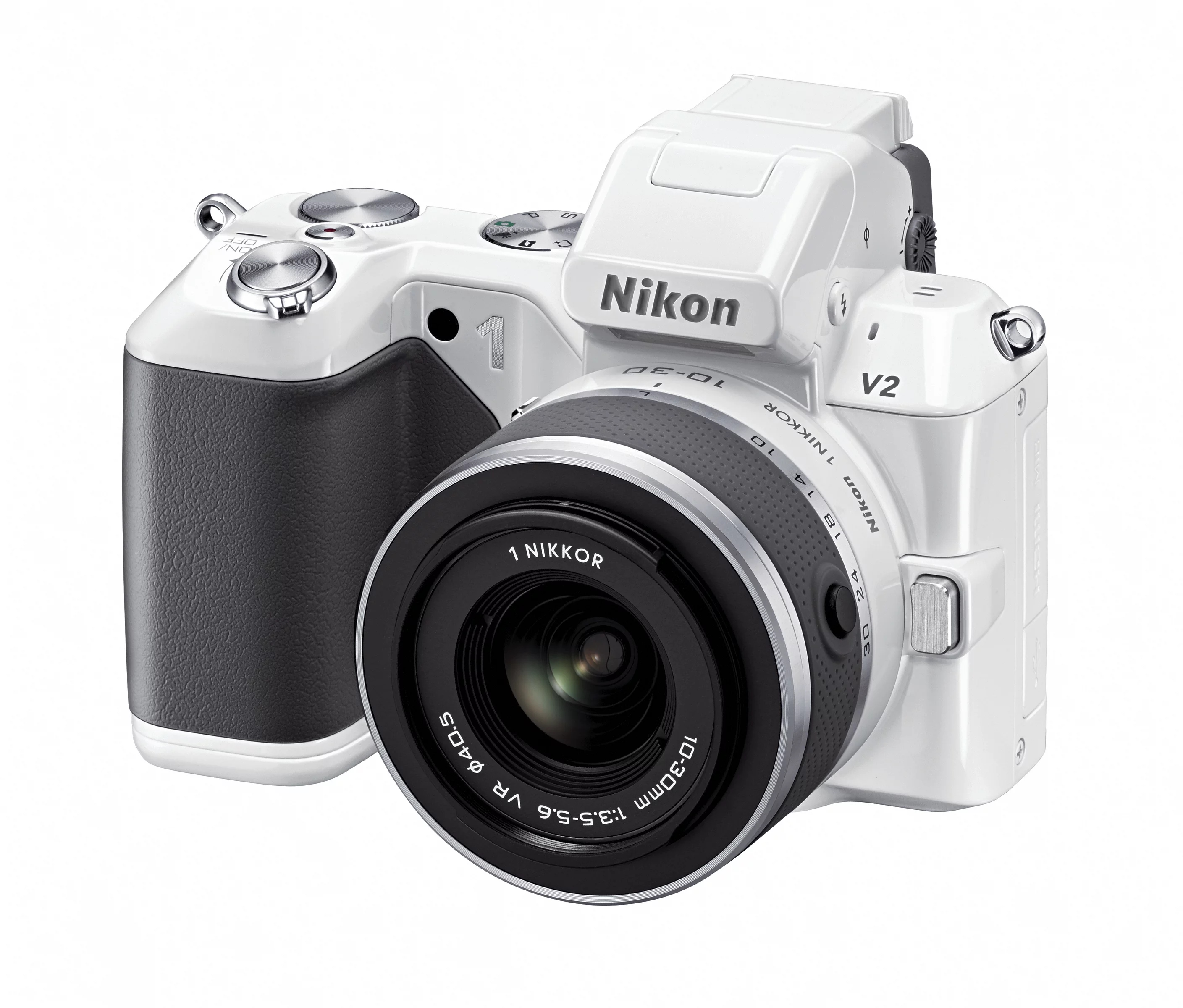 The Nikon 1 V2 is available in black or white
