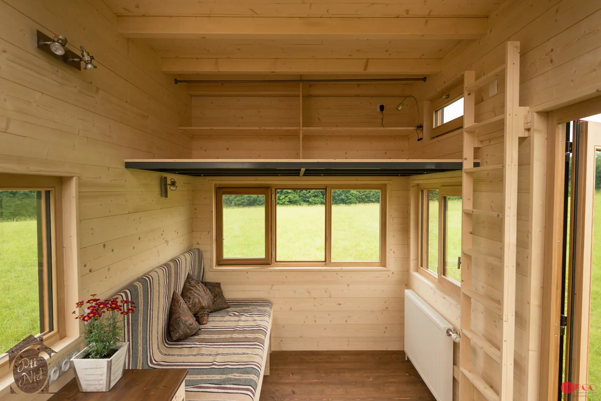The Cécile features an additional small sleeping loft